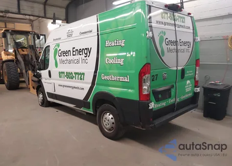 2022 Ram Promaster 1500 High Roof 136 Wb from USA, damaged, VIN 3C6LRVBG9NE102249